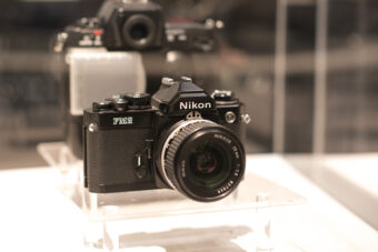 Nikon FM2 fully manual camera, in display case