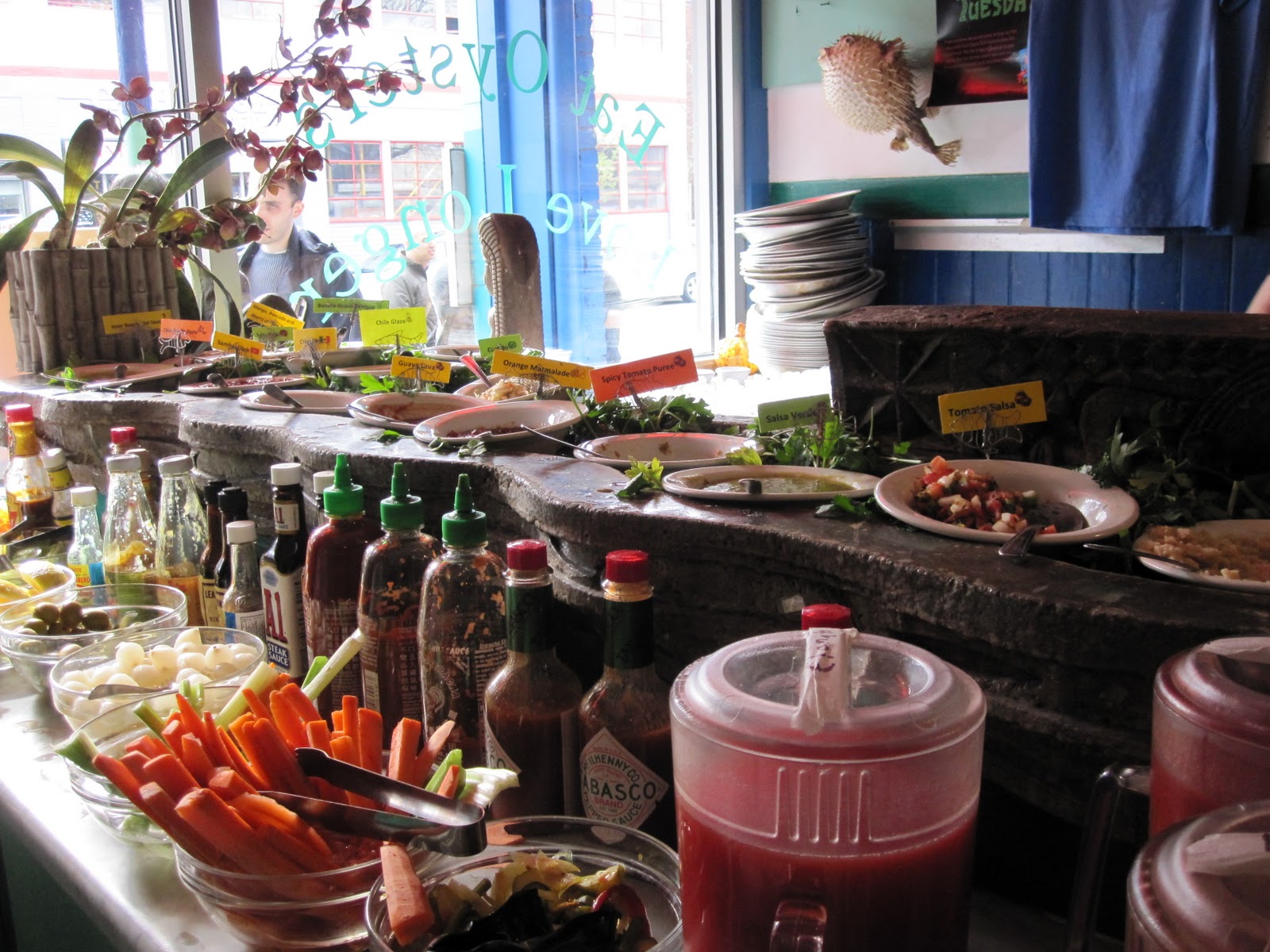 Bloody Mary Bar at East Coast Grill (photographer unknown)